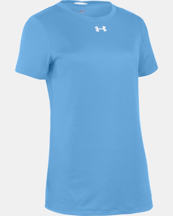 Under Armour Girls Active Dri-Ft Shirt Top Size 4 5 6 Whit Hot Pink 